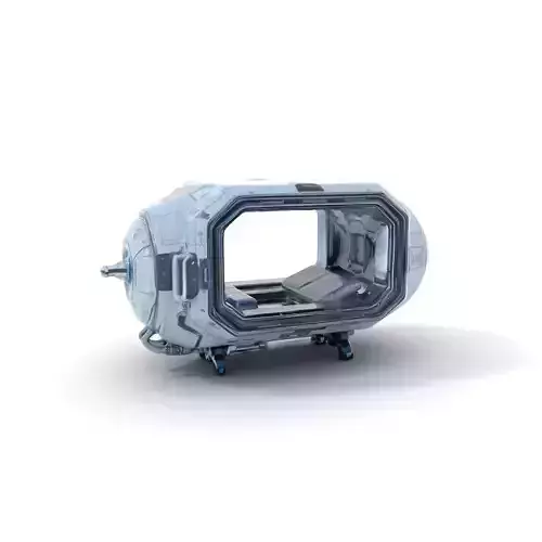 Futuristic Hypersleep Pod Model Pack Low-poly 3D model