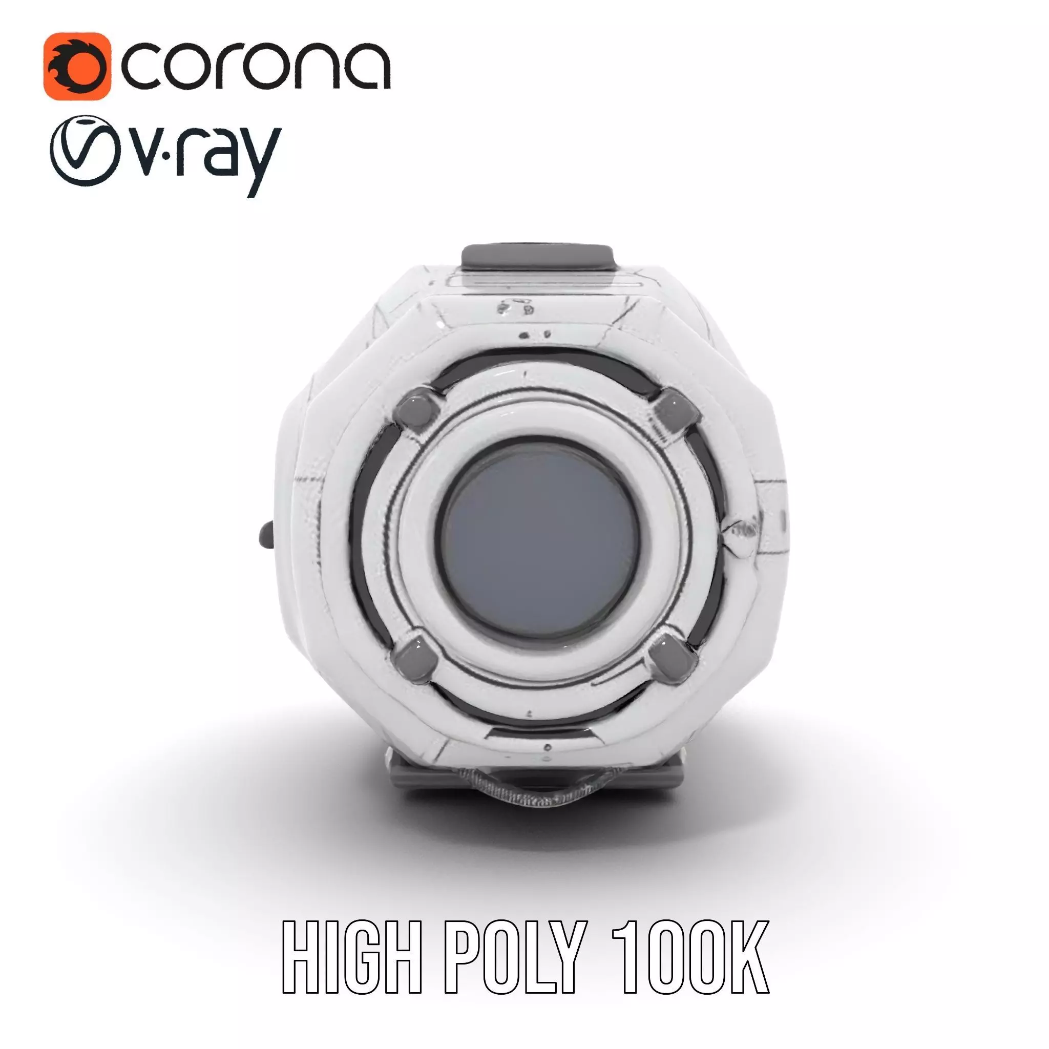 Futuristic Space Pod Interior Model Pack Low-poly 3D model_21