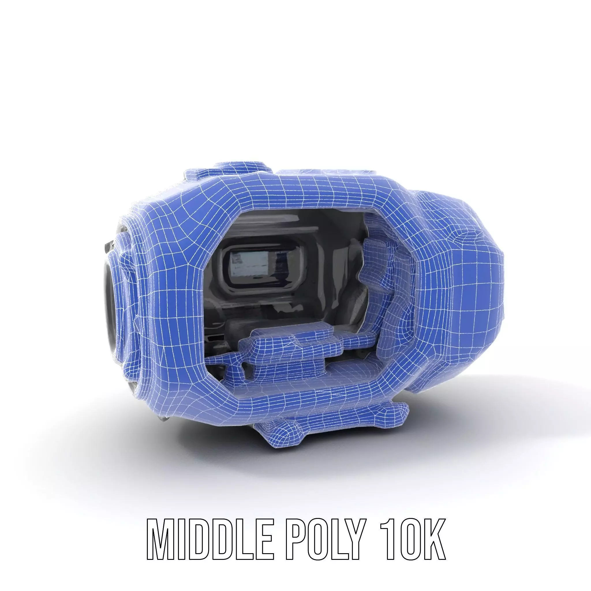 Futuristic Space Pod Interior Model Pack Low-poly 3D model_16