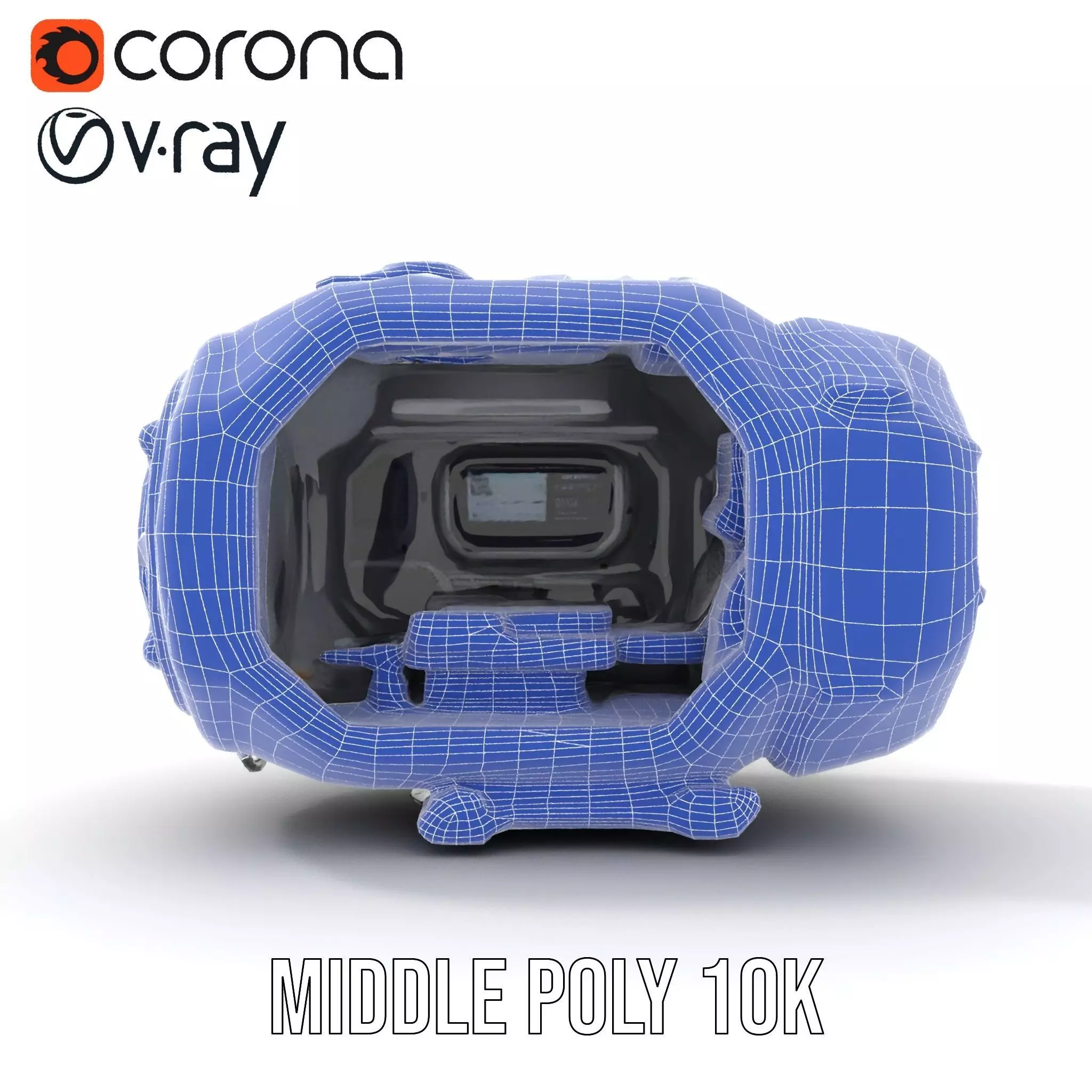 Futuristic Space Pod Interior Model Pack Low-poly 3D model_25