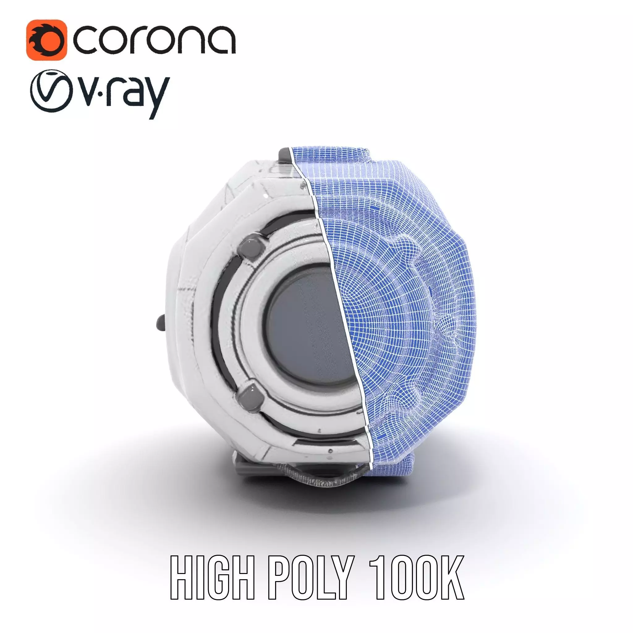 Futuristic Space Pod Interior Model Pack Low-poly 3D model_33