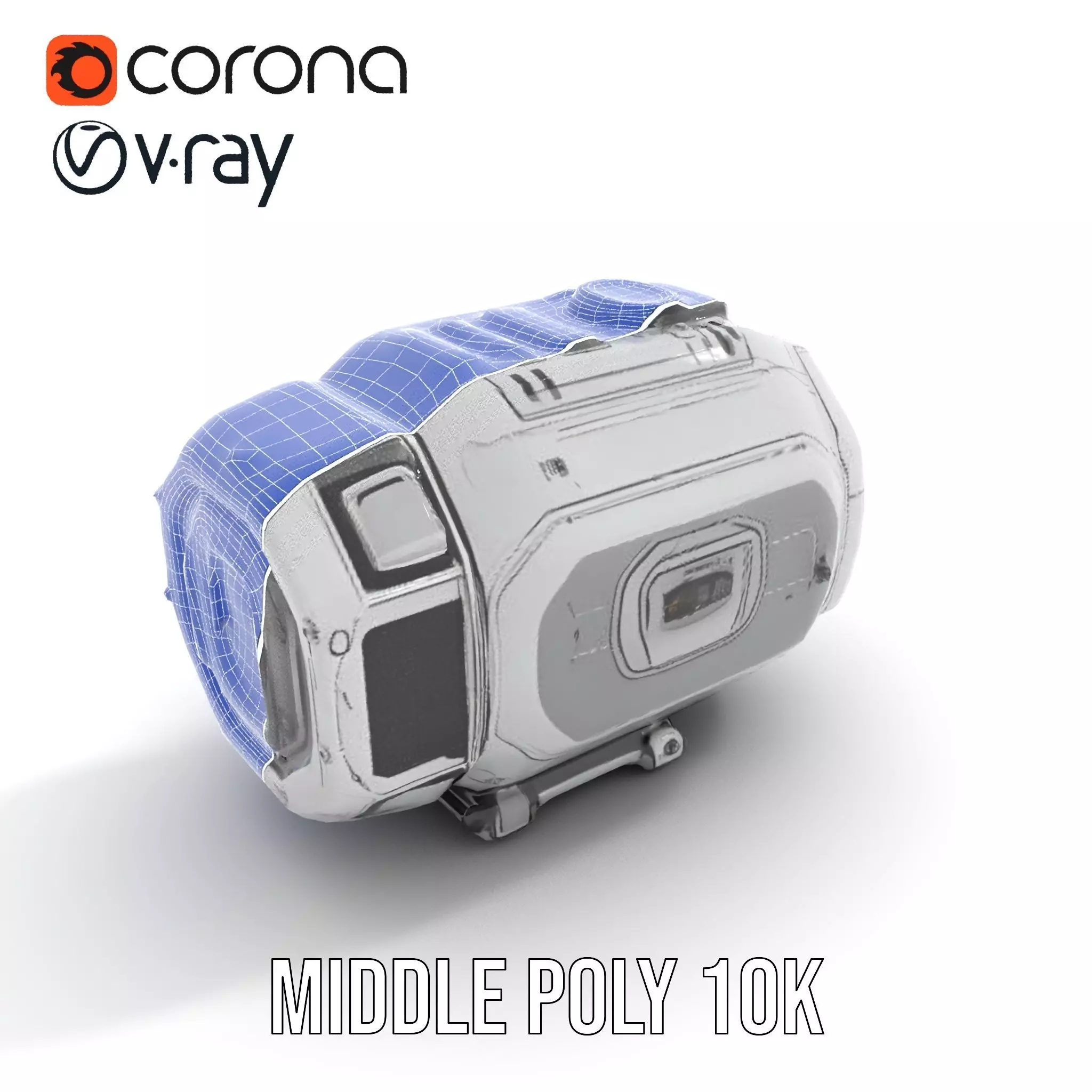 Futuristic Space Pod Interior Model Pack Low-poly 3D model_31