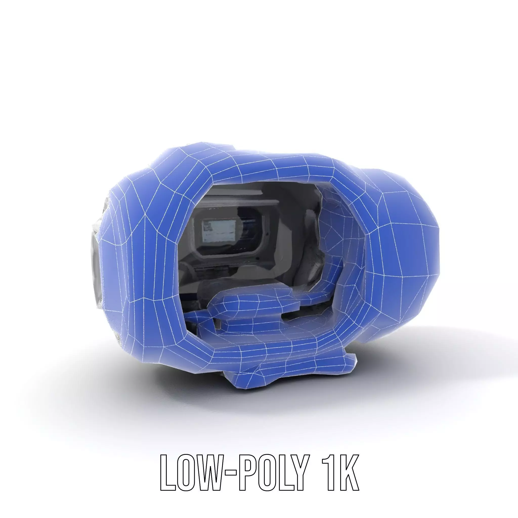 Futuristic Space Pod Interior Model Pack Low-poly 3D model_23