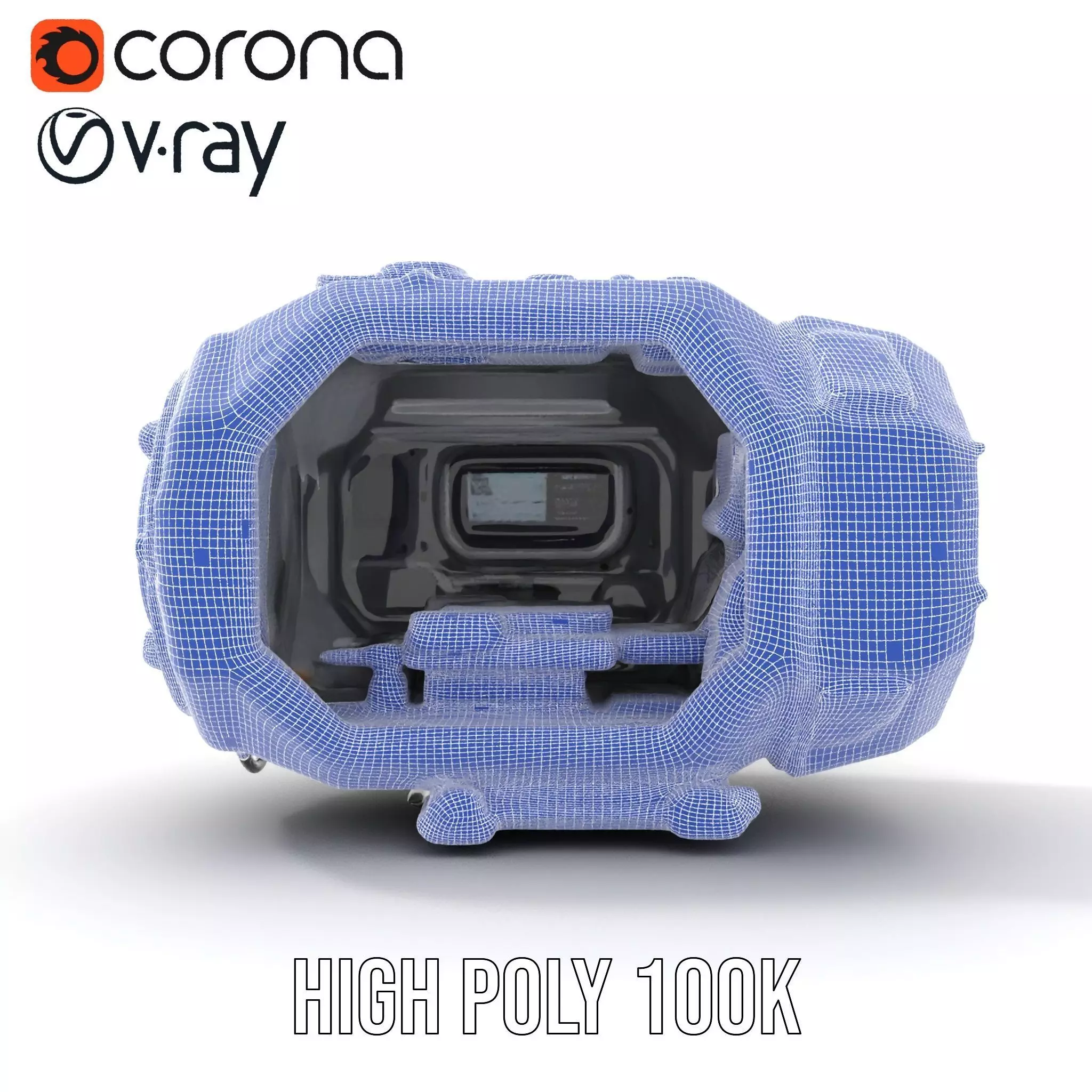 Futuristic Space Pod Interior Model Pack Low-poly 3D model_34