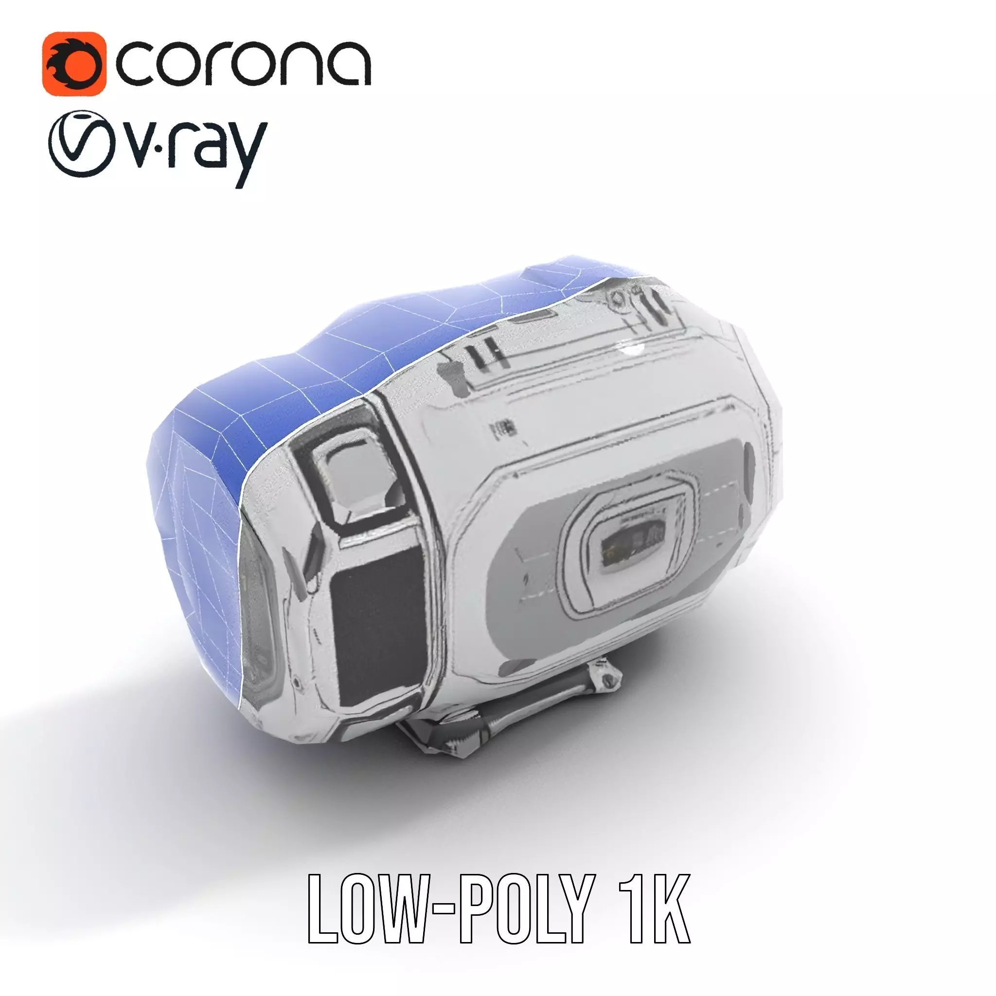 Futuristic Space Pod Interior Model Pack Low-poly 3D model_26