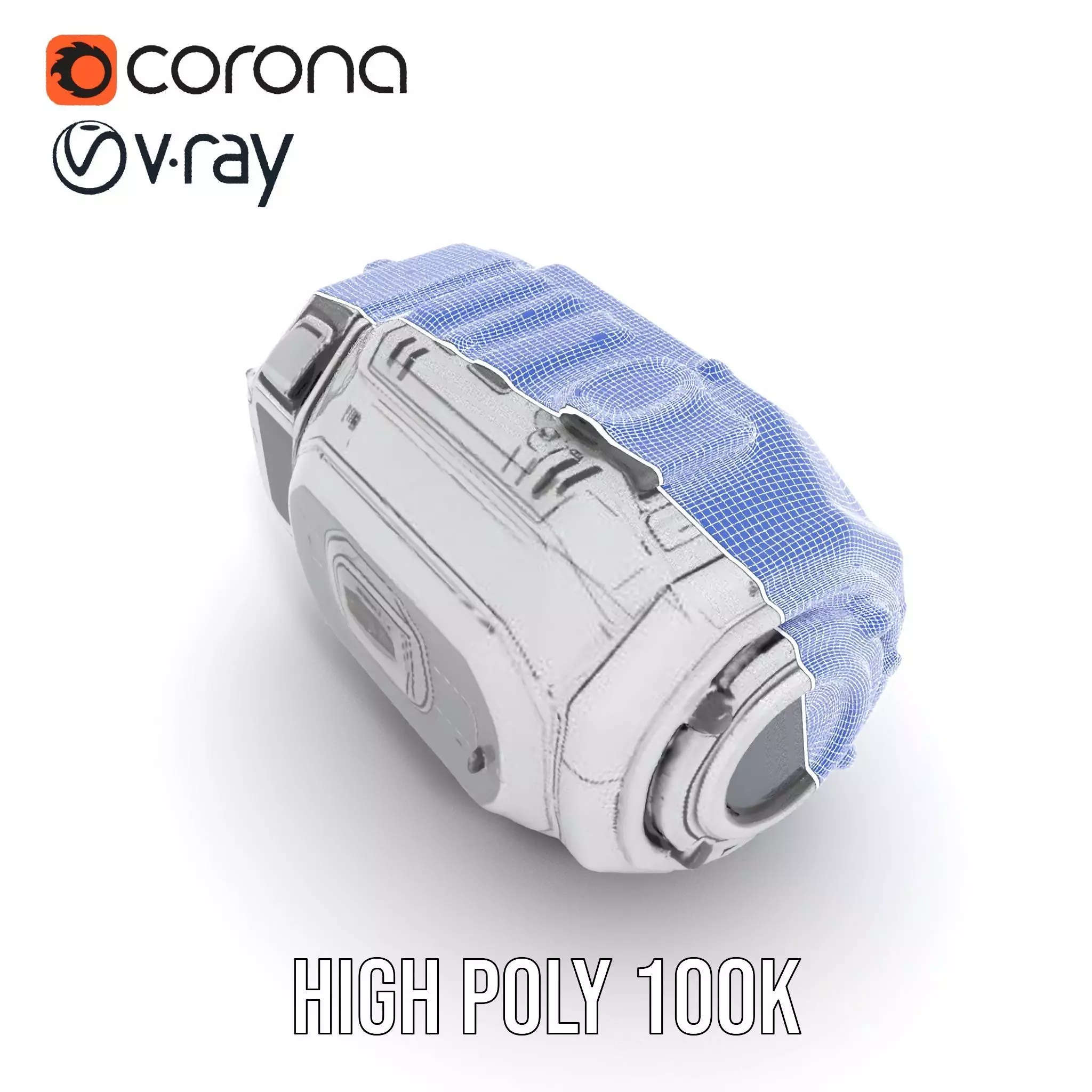 Futuristic Space Pod Interior Model Pack Low-poly 3D model_35