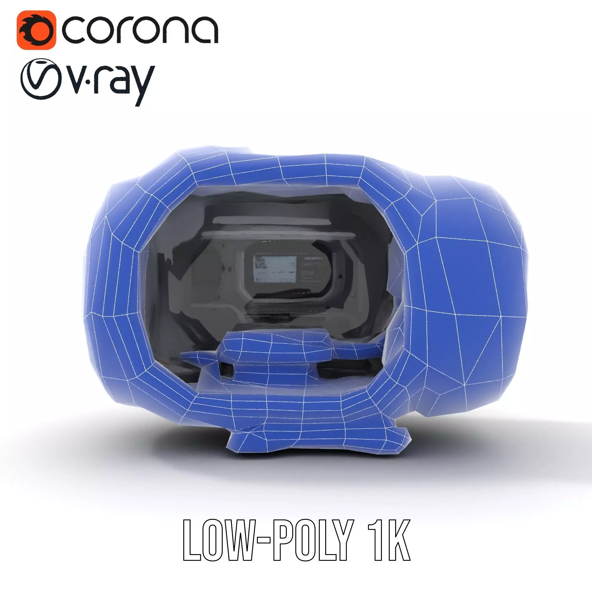 Futuristic Space Pod Interior Model Pack Low-poly 3D model_32