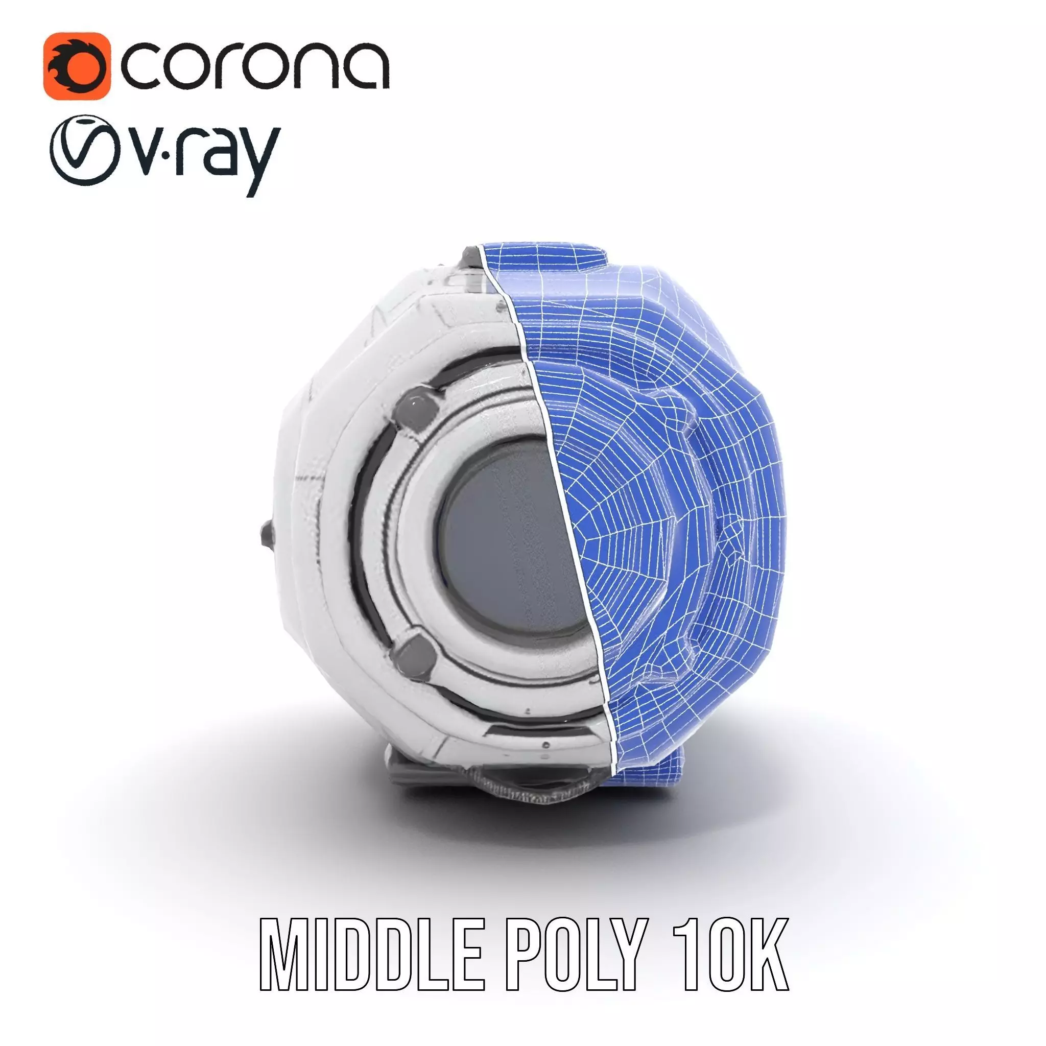 Futuristic Space Pod Interior Model Pack Low-poly 3D model_19