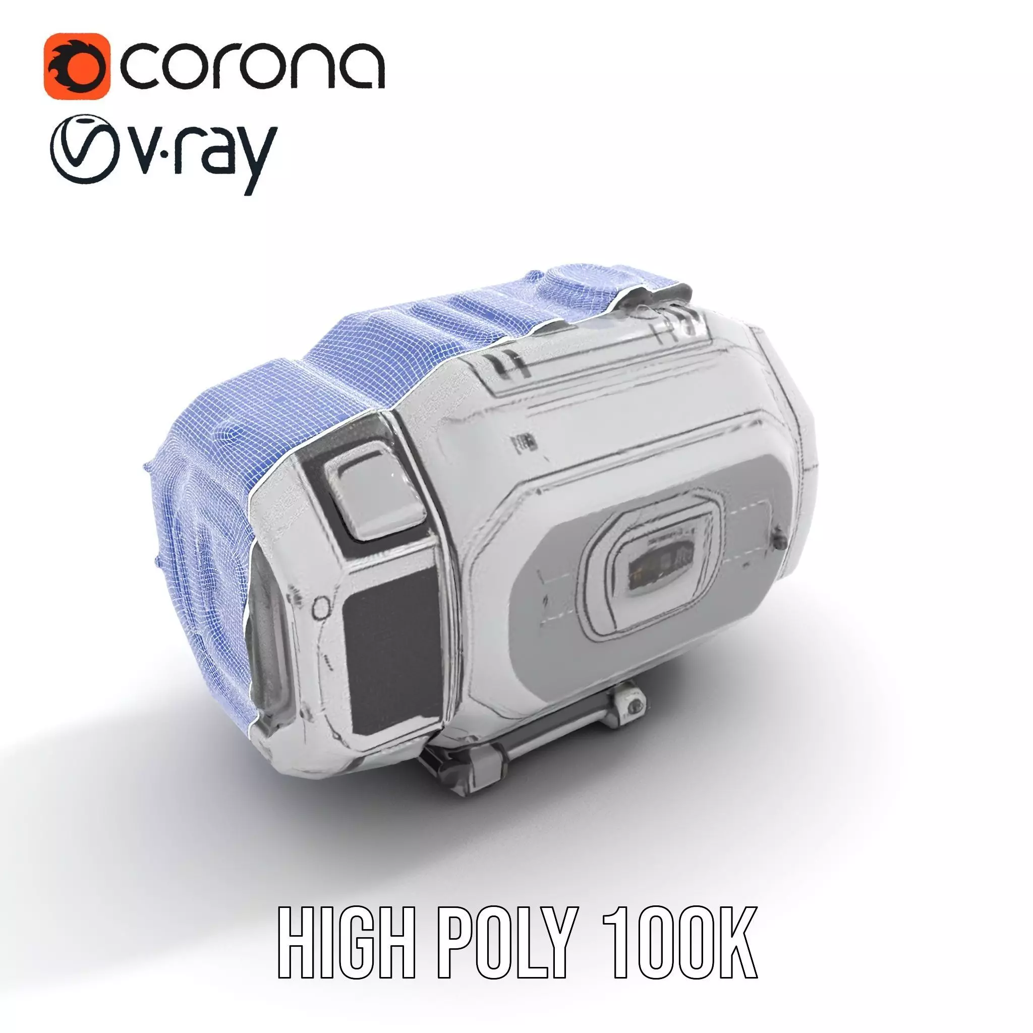 Futuristic Space Pod Interior Model Pack Low-poly 3D model_30