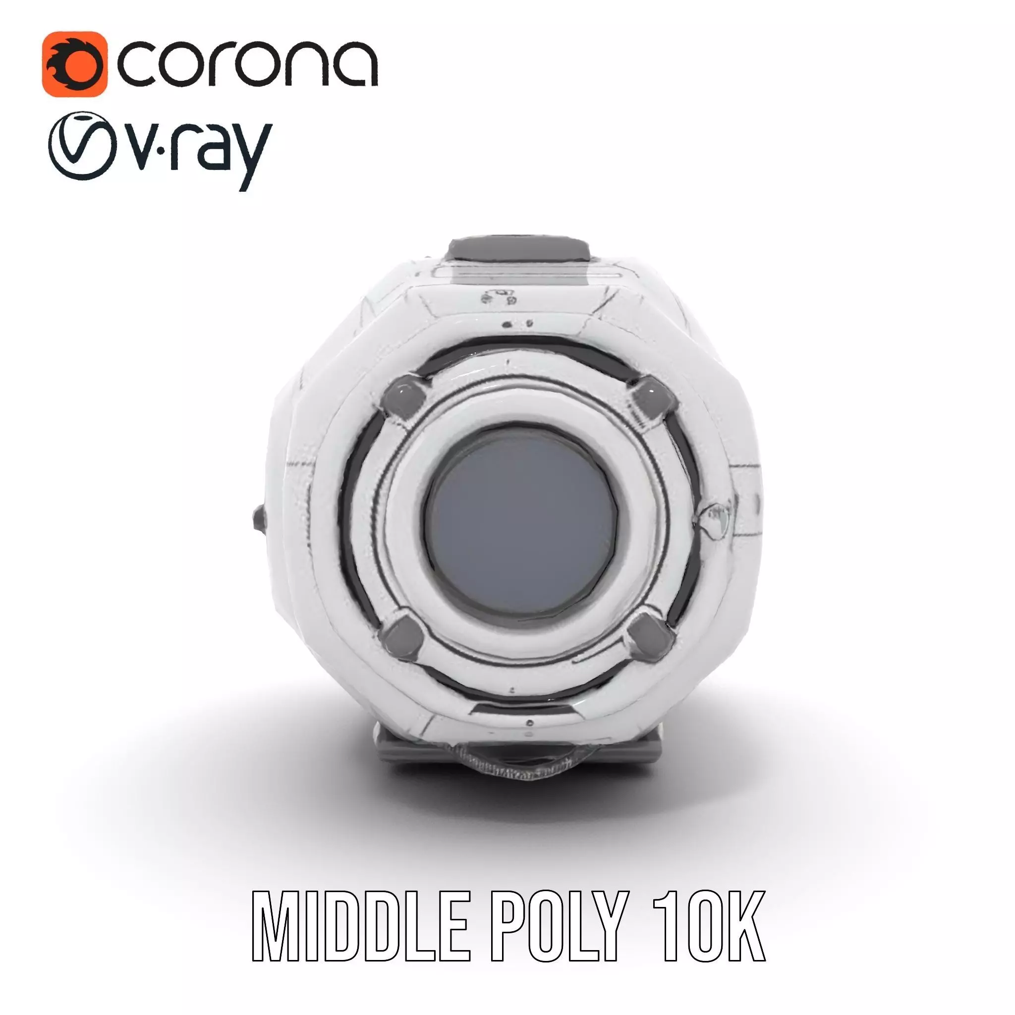 Futuristic Space Pod Interior Model Pack Low-poly 3D model_14