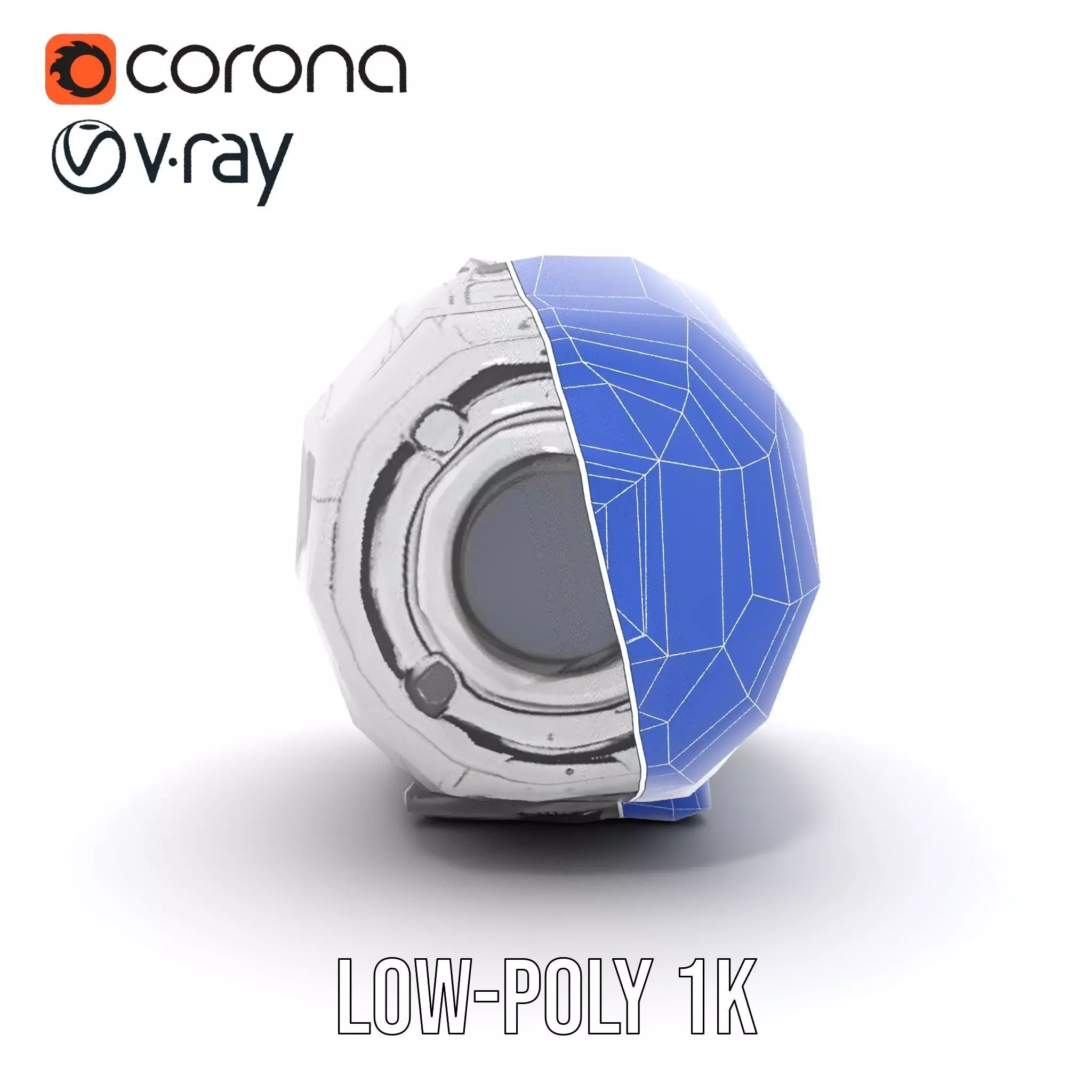 Futuristic Space Pod Interior Model Pack Low-poly 3D model_20