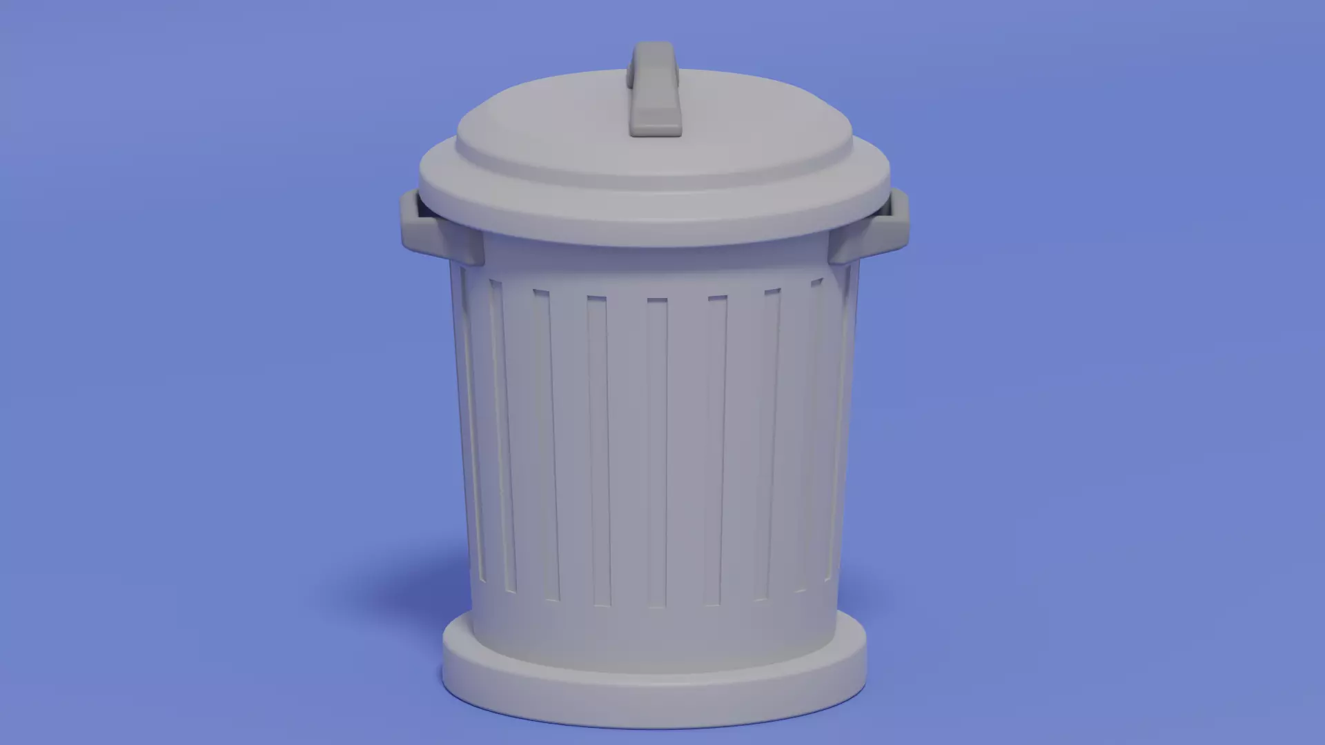 Cartoon Trash Can 3D model_3