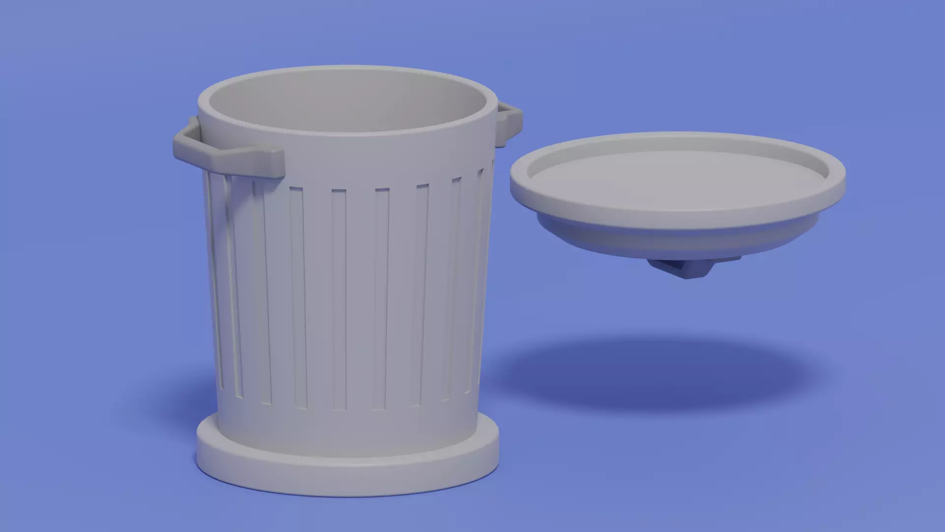 Cartoon Trash Can 3D model_1