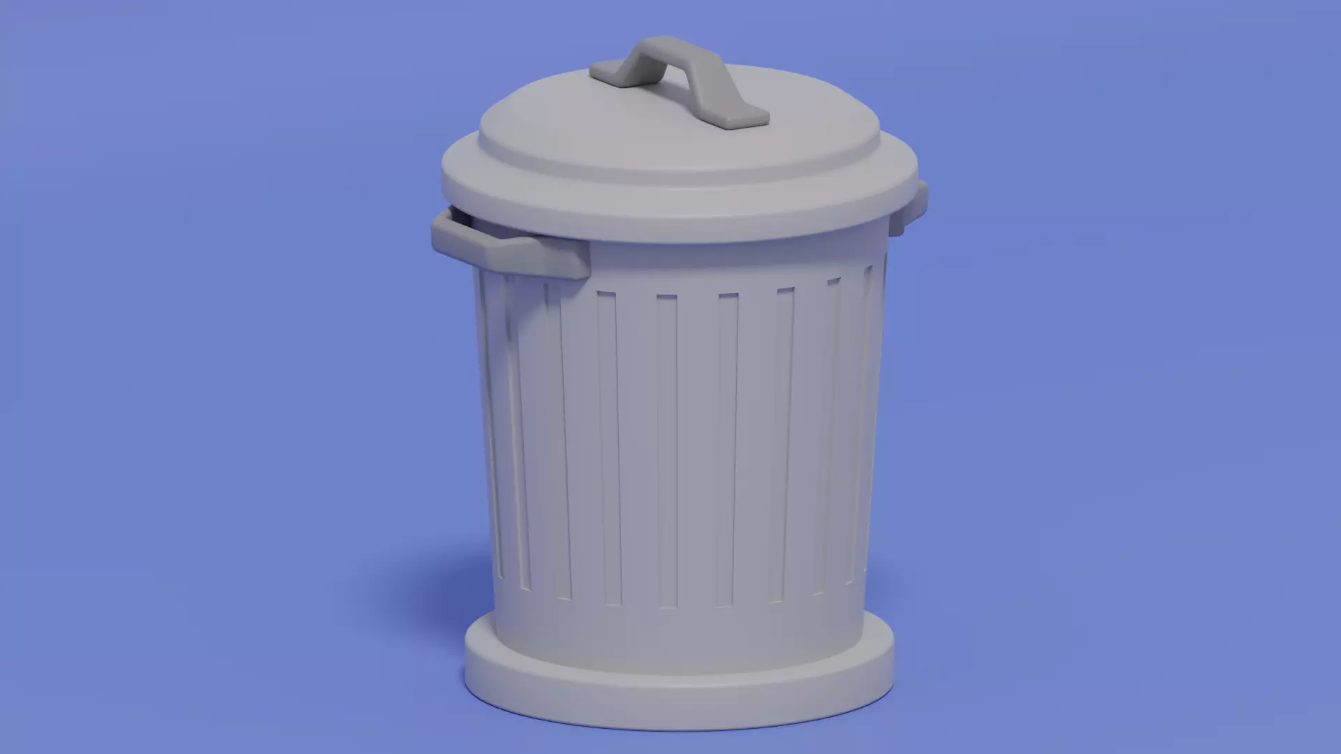 Cartoon Trash Can 3D model_0