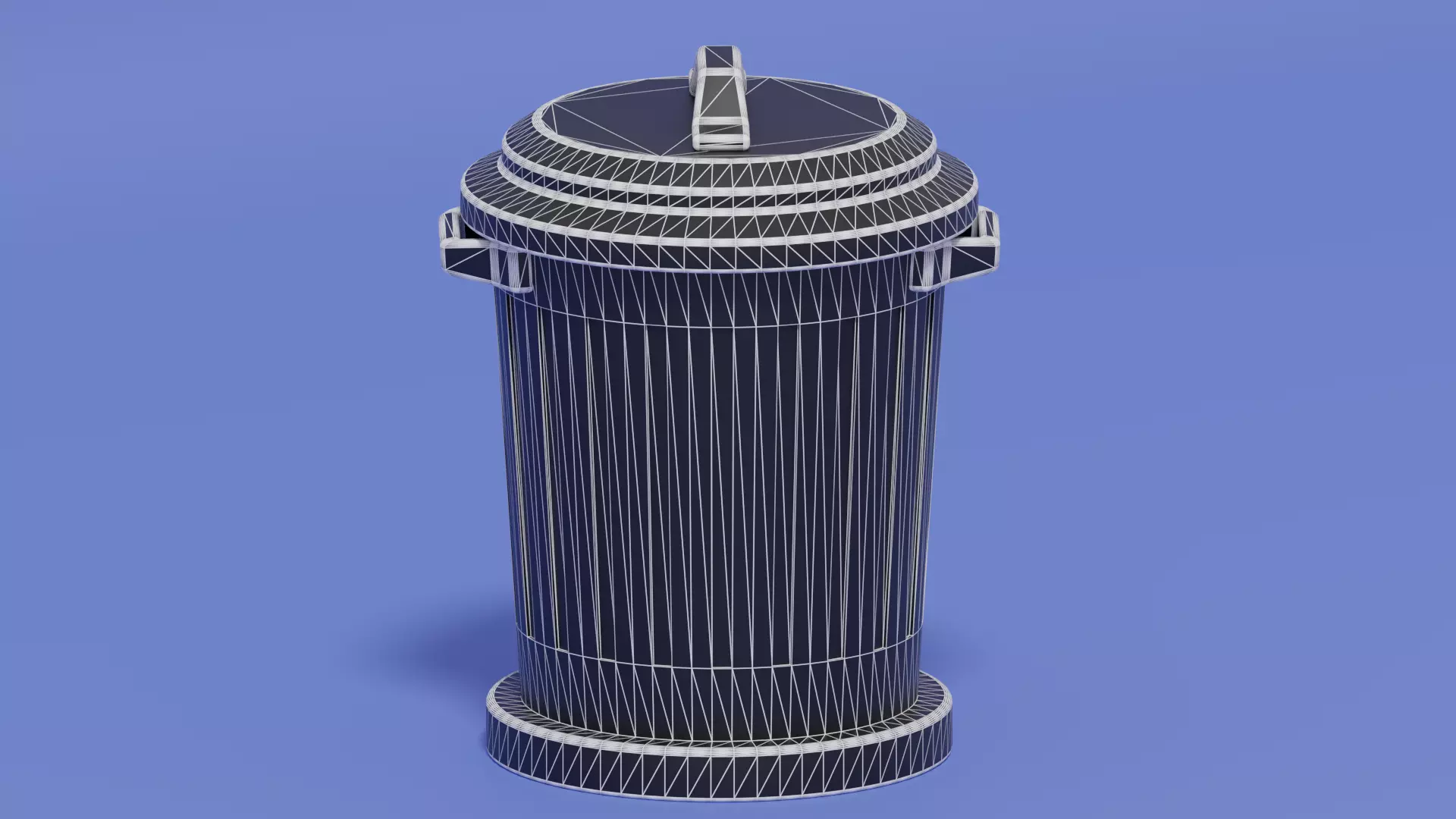 Cartoon Trash Can 3D model_6