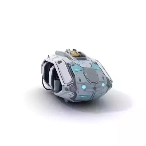 Futuristic Spaceship Model Pack with Advanced Design Details