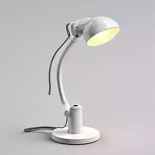Modern White Desk Lamp 3D Model Low-poly 3D model