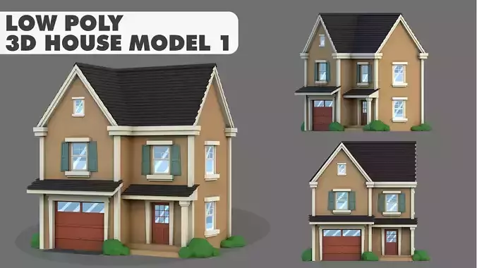 House Model 1 Low-poly 3D model