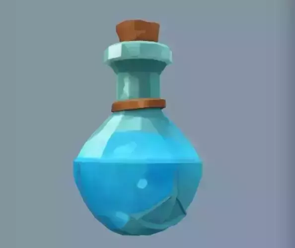 a potion bottle with cork