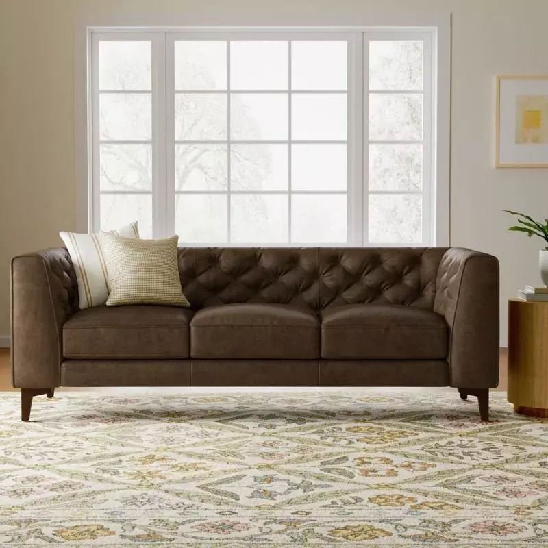 Peale Genuine Italian Leather Sofa 3D model