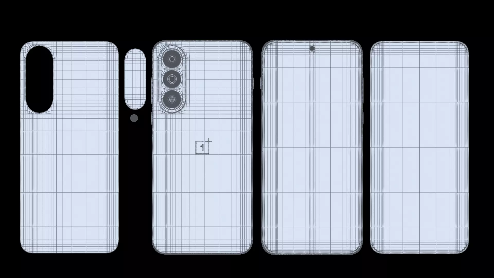 OnePlus Nord 5 Dry Ice Low-poly 3D model_6