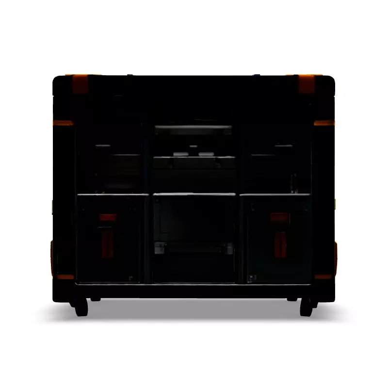 SciFi Rolling Storage Container Low-poly 3D model_6