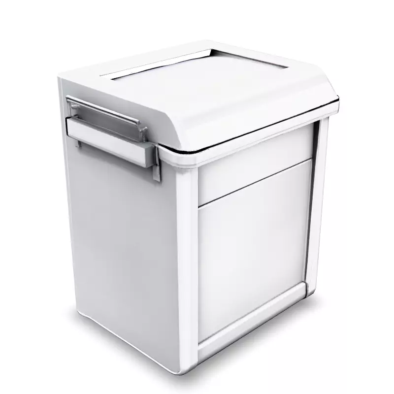 Realistic Metal Cooler Box 3D Model Low-poly 3D model_4