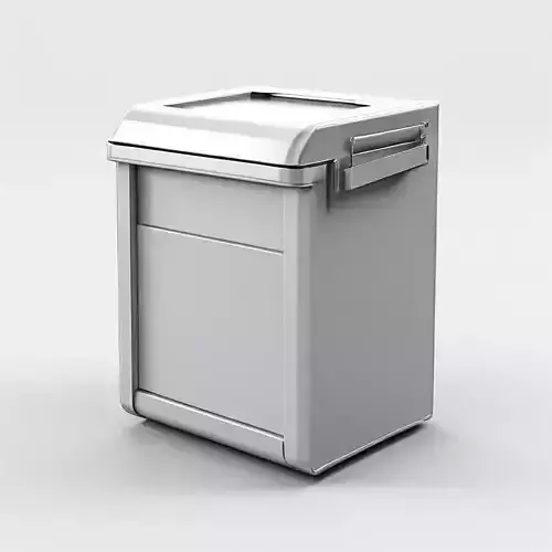 Realistic Metal Cooler Box 3D Model Low-poly 3D model