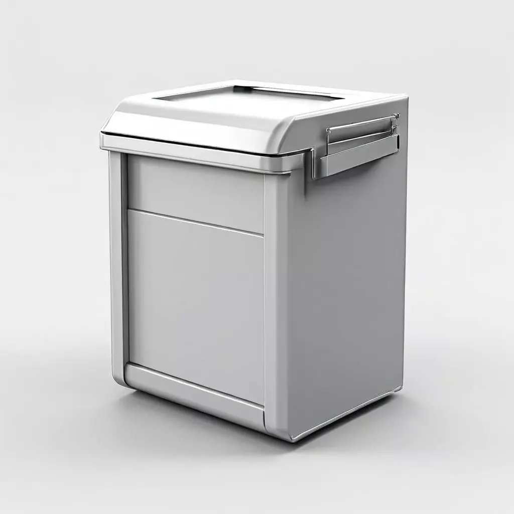 Realistic Metal Cooler Box 3D Model Low-poly 3D model_0
