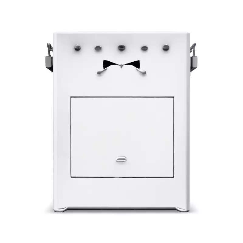 Realistic Metal Cooler Box 3D Model Low-poly 3D model_3