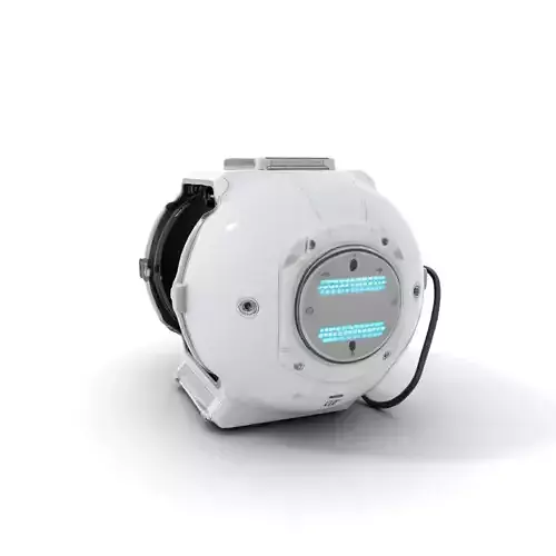 Futuristic Capsule Model Pack with Interactive Display Low-poly 3D model