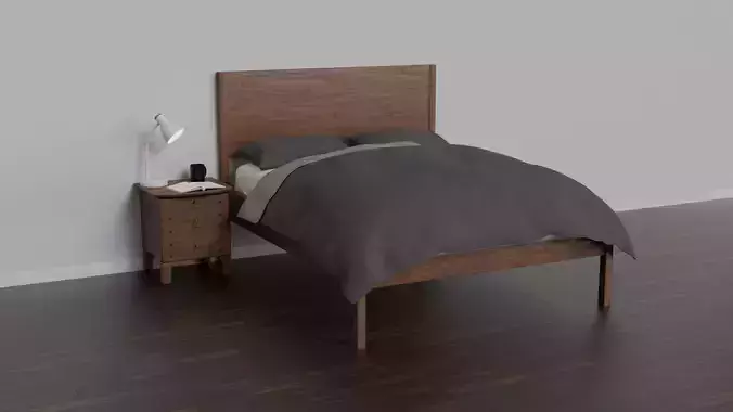 Bed Set And Nightstand Set