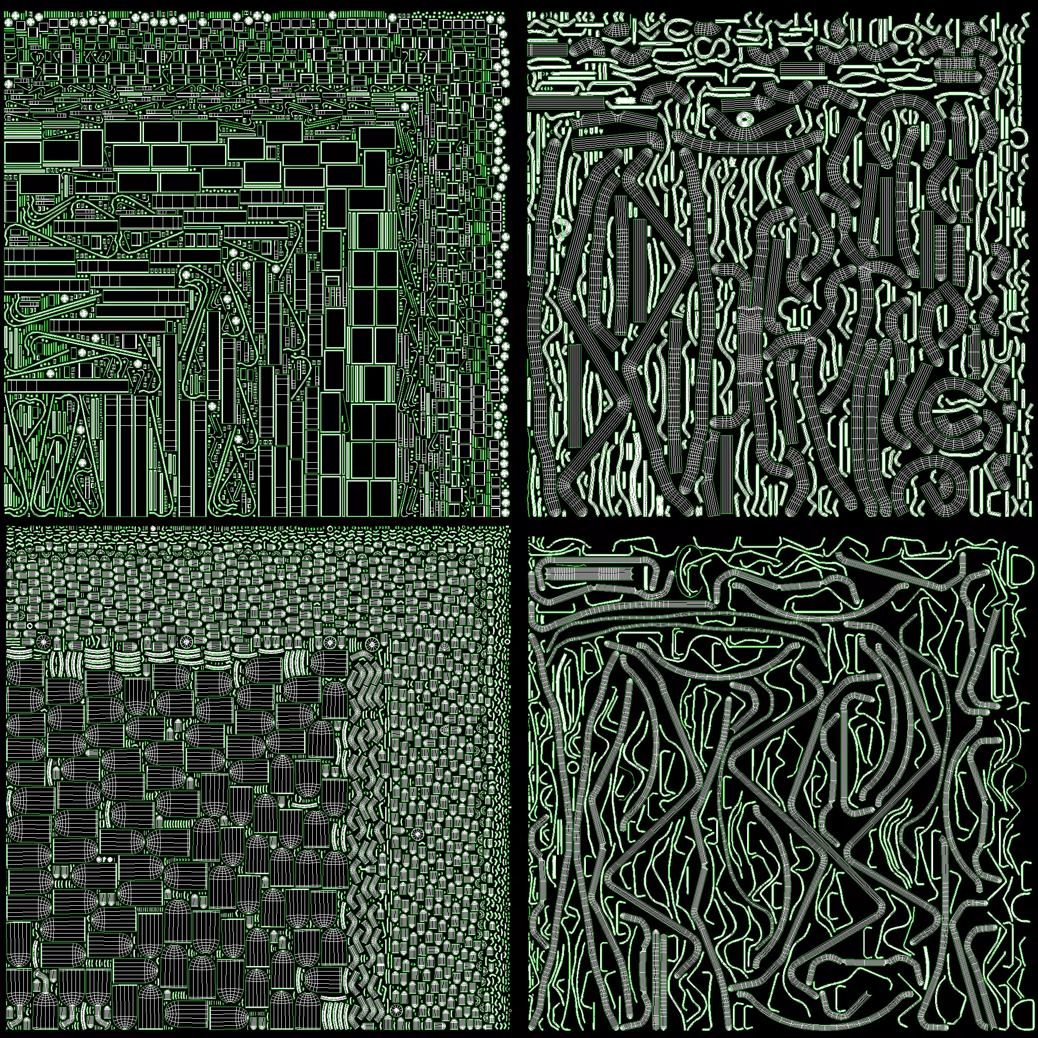 Neon Letters and Numbers Uppercase Lowercase 3D model_10