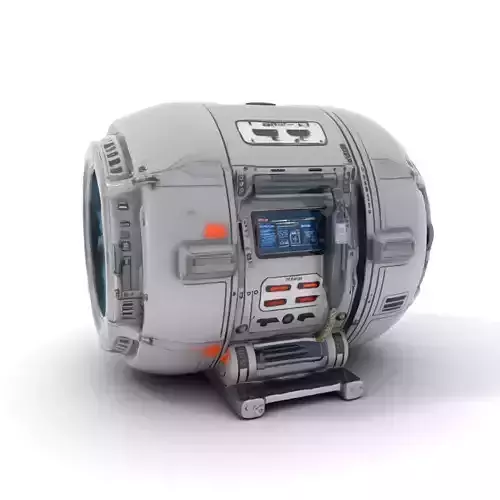 Futuristic SciFi Reactor model pack Low-poly 3D model