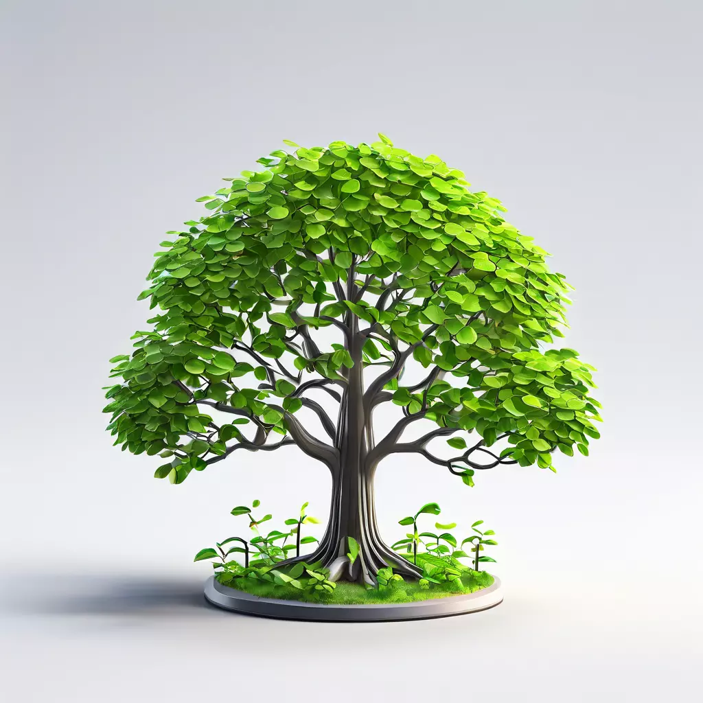 Stylized Bonsai Tree 3D Model Low-poly 3D model_0