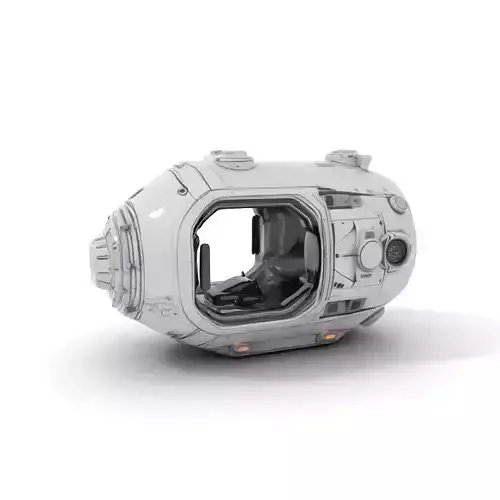 SciFi Pod Model Pack Low-poly 3D model