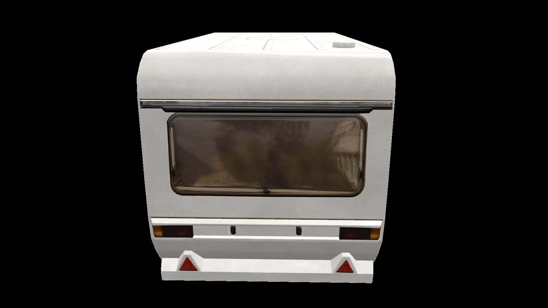 PBR Caravan Lowpoly camper trailer Low-poly 3D model_8