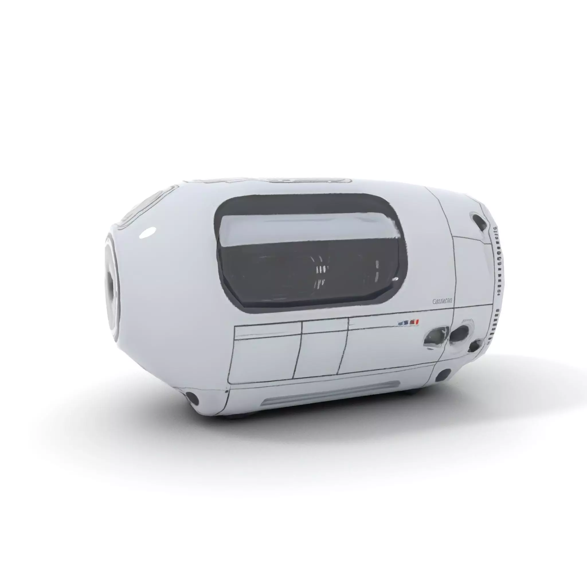 Futuristic Speaker Model Pack with HighTech Design Low-poly 3D model_12