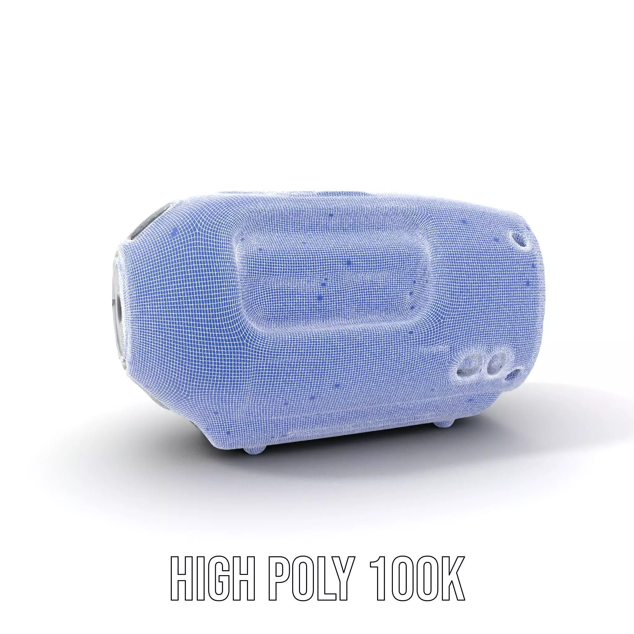 Futuristic Speaker Model Pack with HighTech Design Low-poly 3D model_5