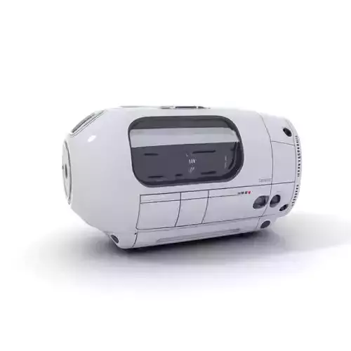 Futuristic Speaker Model Pack with HighTech Design Low-poly 3D model
