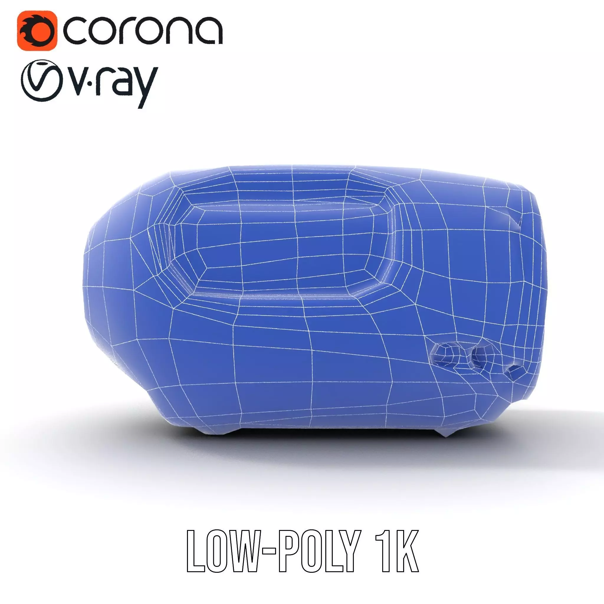 Futuristic Speaker Model Pack with HighTech Design Low-poly 3D model_26