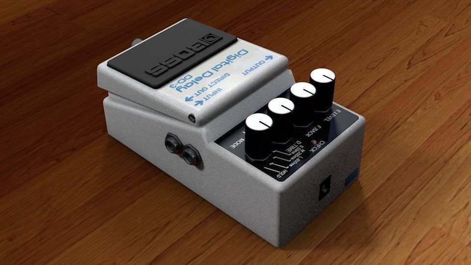 Boss DD-3 Low-poly 3D model_3