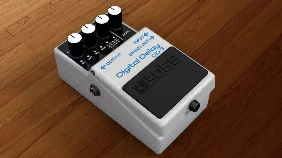 Boss DD-3 Low-poly 3D model_0