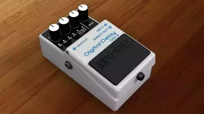 Boss DD-3 Low-poly 3D model