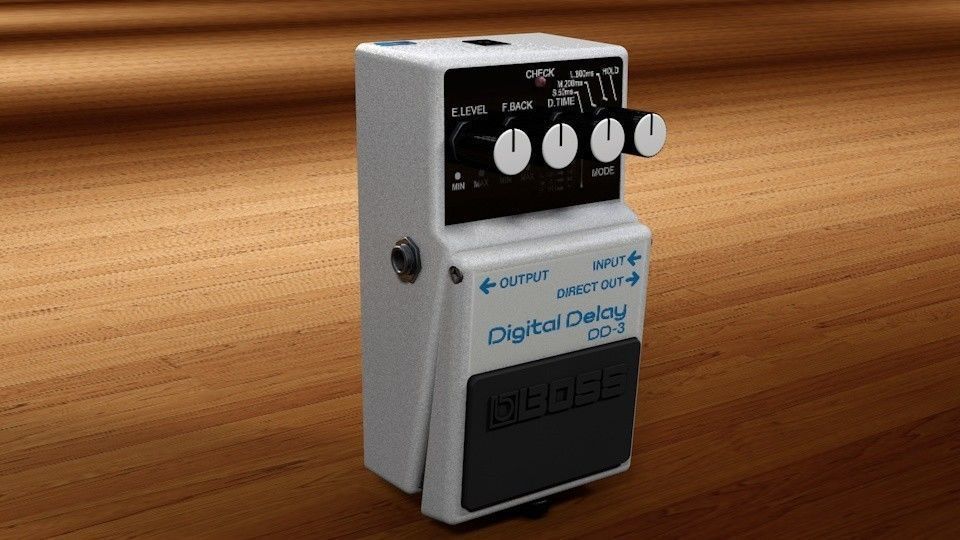 Boss DD-3 Low-poly 3D model_5