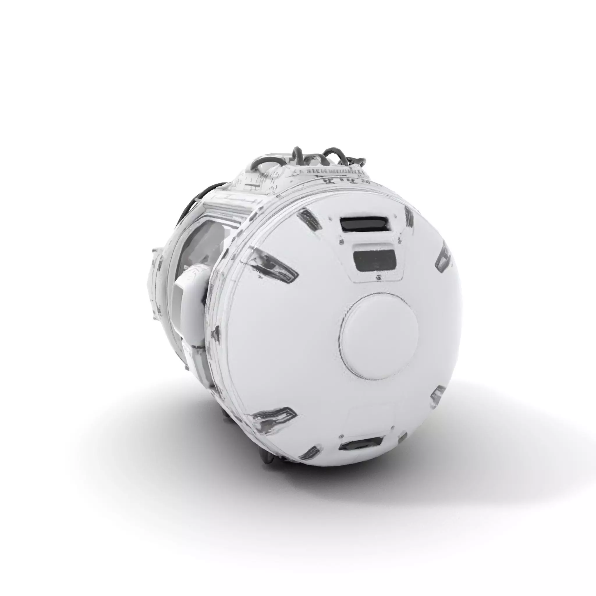 Futuristic Space Pod model pack Low-poly 3D model_6