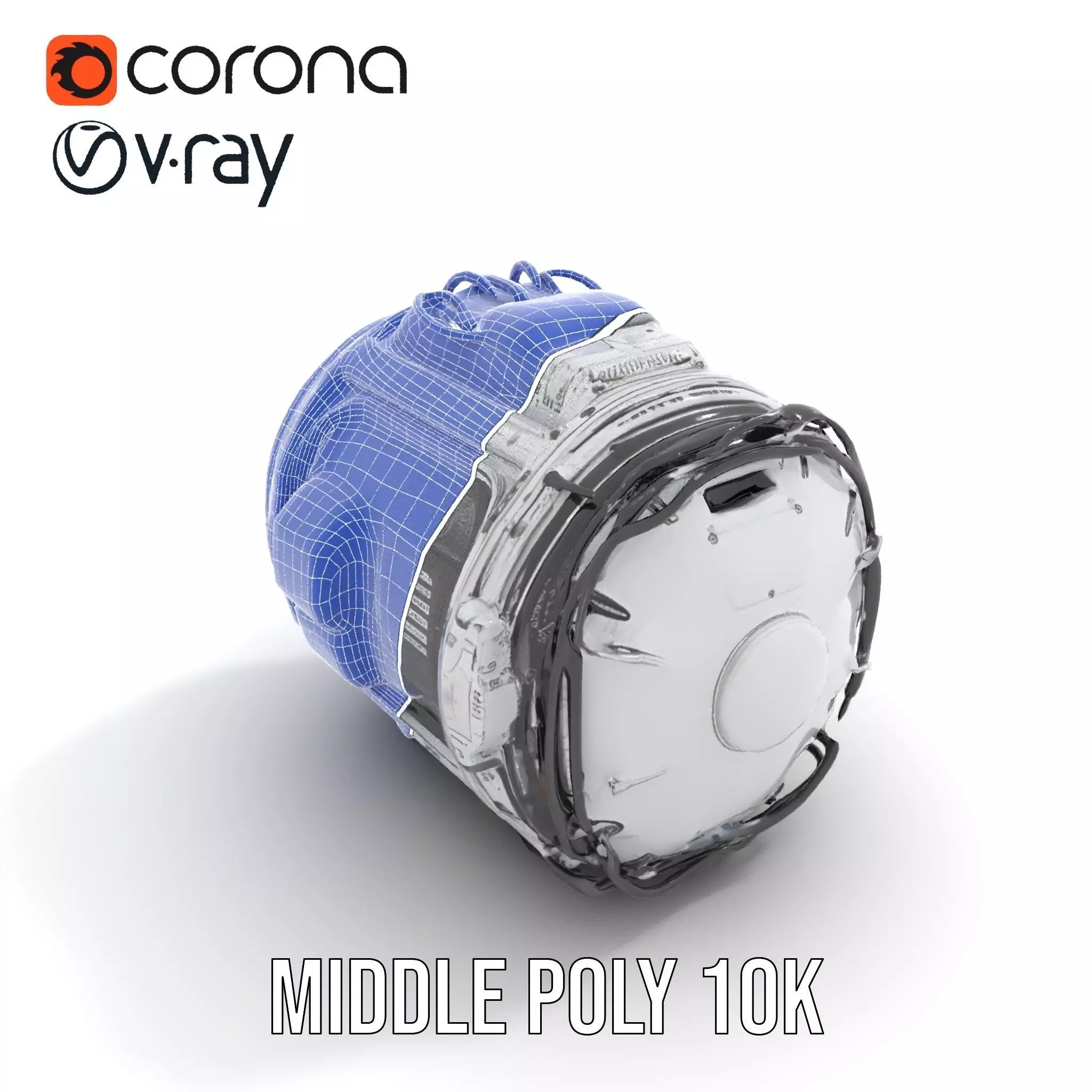 Futuristic Space Pod model pack Low-poly 3D model_24