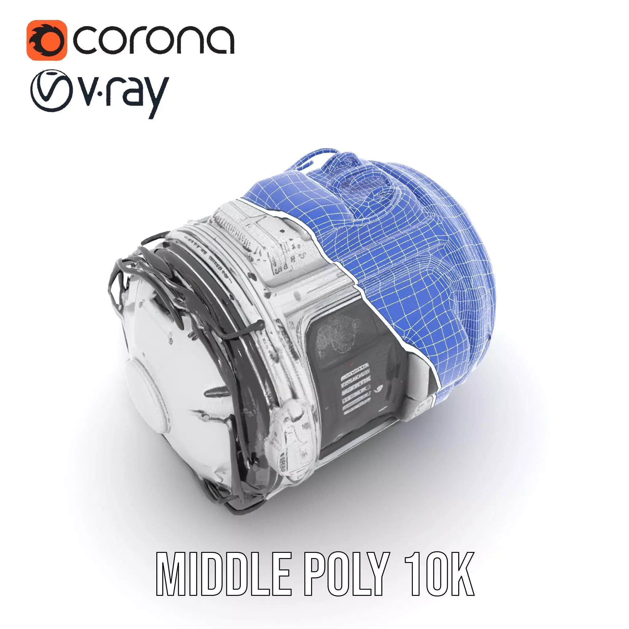 Futuristic Space Pod model pack Low-poly 3D model_21