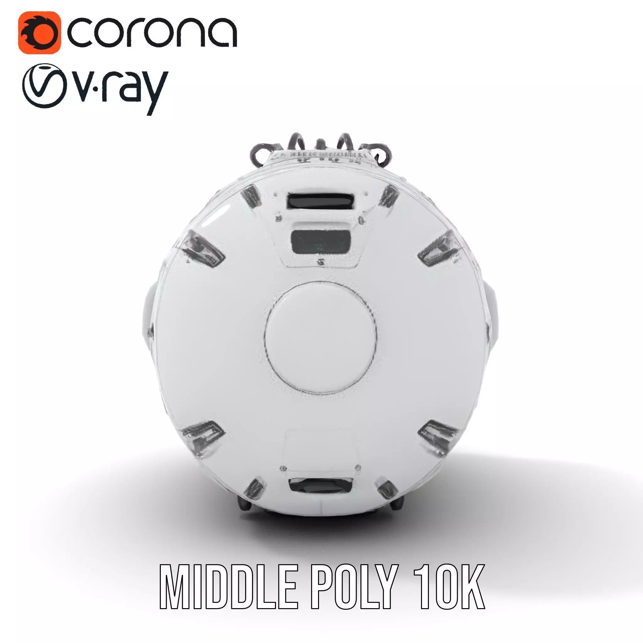 Futuristic Space Pod model pack Low-poly 3D model_19