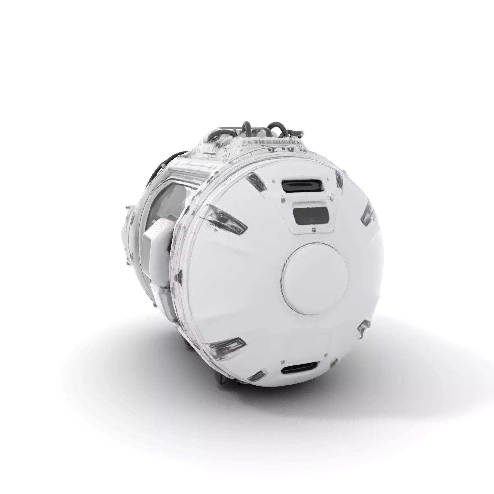 Futuristic Space Pod model pack Low-poly 3D model_0